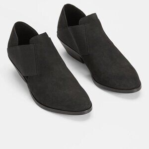 Eileen Fisher Perry Tumbled Nubuck Bootie black 8.5 women